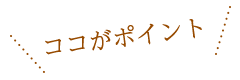 ココがポイント